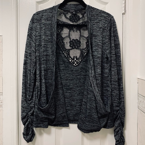 Black and grey cardigan 🖤 size L - Picture 1 of 15